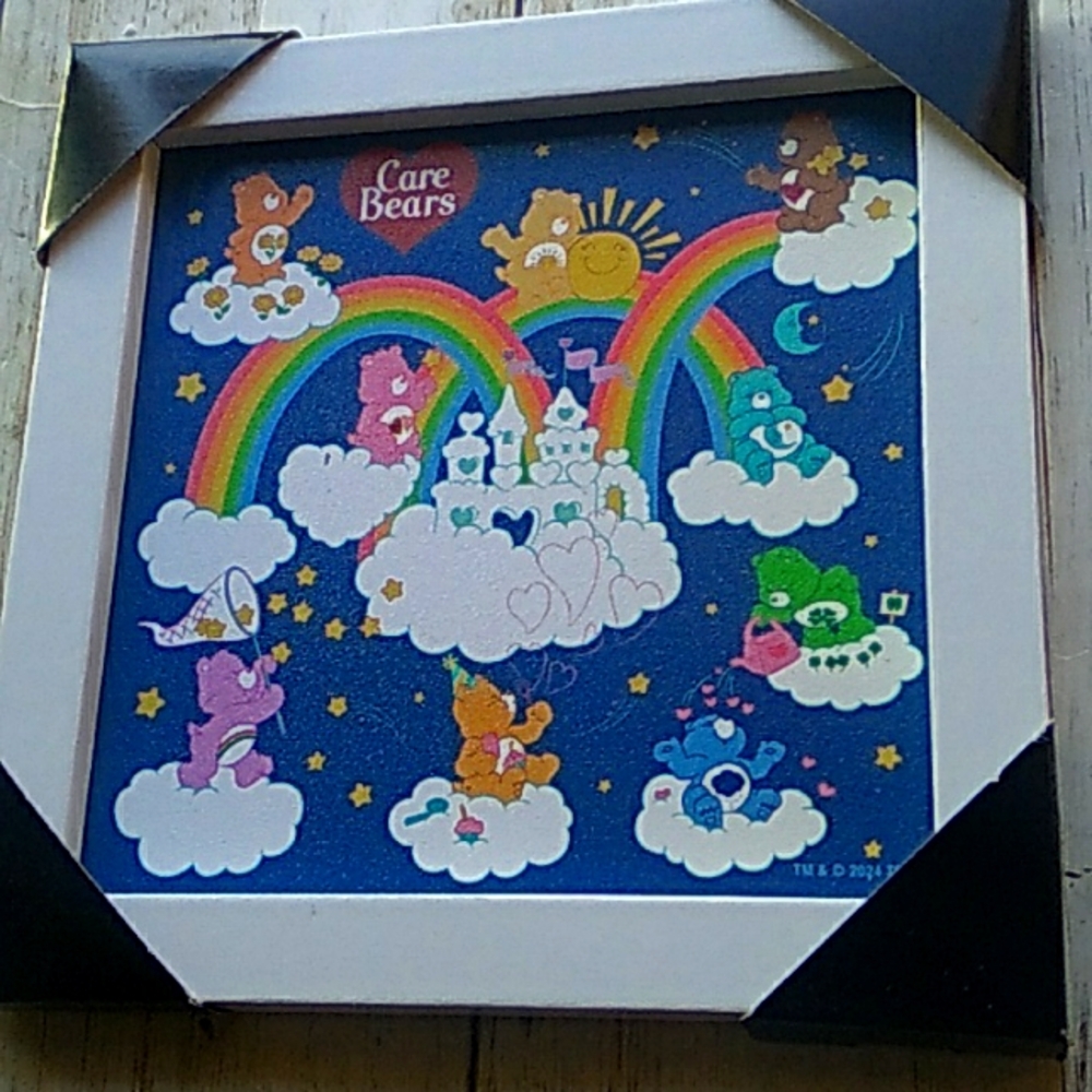 Framed Care Bear Art